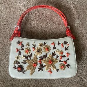 Authentic Embroidered Moschino Bag